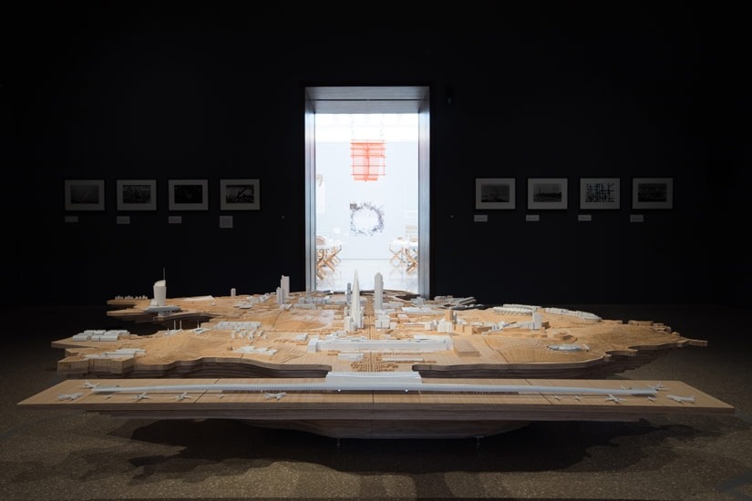 Installation view of the ‘Renzo Piano: The Art of Making Buildings