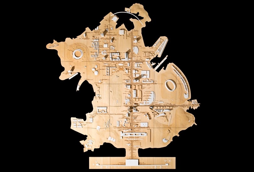 Model exhibited at the Royal Academy of Art in London